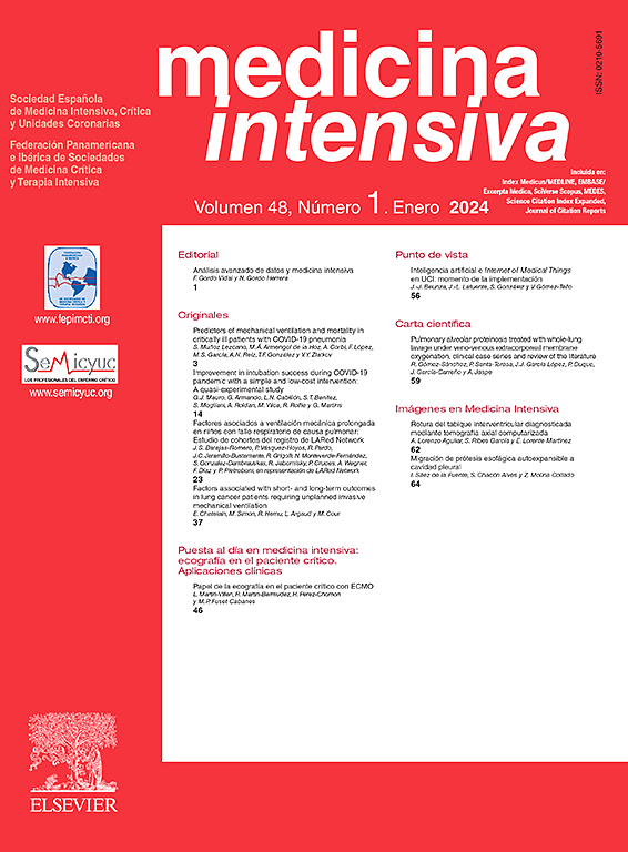 Go to journal home page - Medicina Intensiva